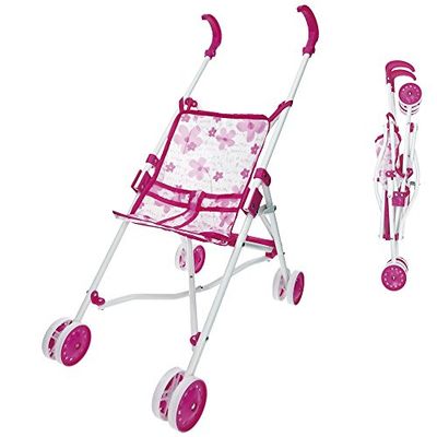 REIG - Kinderzitje met paraplu, roze, 55 cm (RE51201)