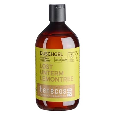 benecos Bio – Gel doccia allo zenzero biologico + limone biologico – LOST UNTERM LEMONTREE – vegano – plastica riciclata