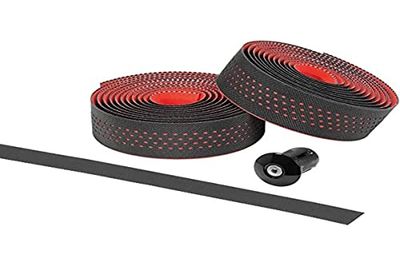 Humpert Unisex – volwassenen stuurbandset -2158500600 bekleding stuurbandset, zwart rood, één maat