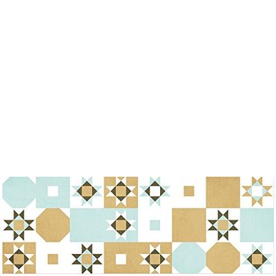 Laroom Alfombra, Vinylic Flooring PVC-Antislip, Verde, Marrón