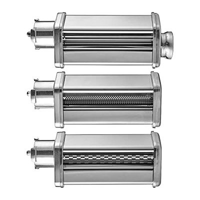 GASTROBACK 60152 3 Pc Pasta Accessory Set for Design Stand Mixer, Stainless Steel, Silver