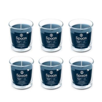 Spaas 6x Vela perfumada 25 h, Midnight Magic