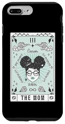 Carta del Tarot La Mamá Cáncer Zodíaco Reina Melanina Carcasa para iPhone 7 Plus/8 Plus