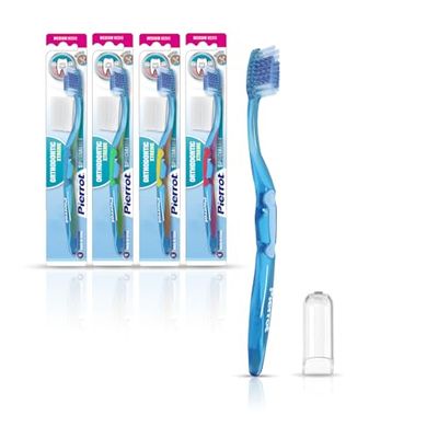 Pierrot Cep. Dental Orthodontic Xtreme, Spazzolino da Denti Multicolor, Manuale, Riutilizzabile