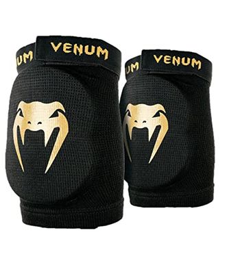 Venum Kontact Gomitiere, Unisex-Adulto, Nero/Oro, XS