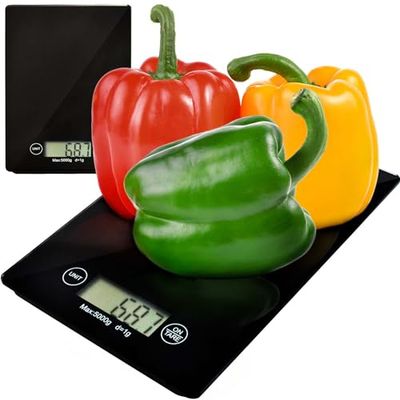 Waage Elektronische Küchenwaage Digital-Waage 5KG 5000g/1g Briefwaage Slim 1158