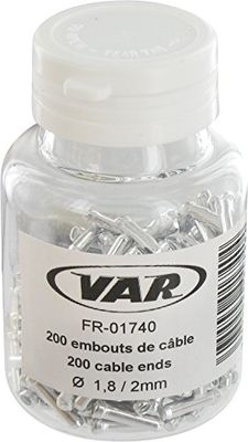 Var Terminal Cable 200 Ud Componentes y repuestos para Bicicletas, Adultos Unisex, Multicolor, Talla Única