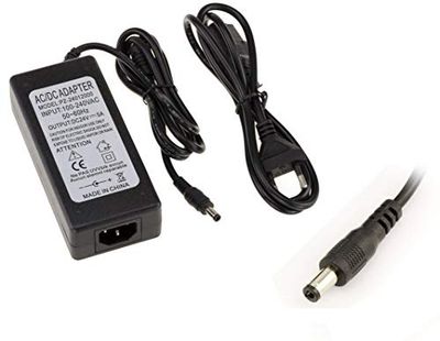 KALEA-INFORMATIQUE Voeding 220 V naar 24 V DC 5 A met stekker 2,5 mm x 5,5 mm (binnen/buitendiameter)