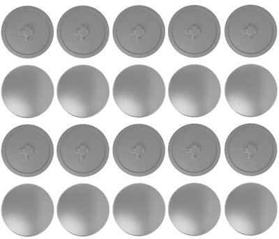 Plastic Cross Head Screw Covers for Pozidriv, Size 2, Pack of 20