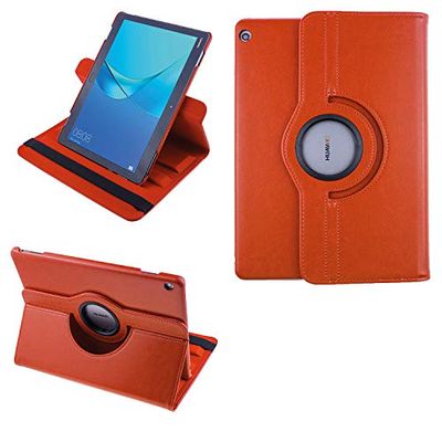 COOVY® 2.0 hoes voor Huawei MediaPad M3 Lite 10 (10.1") 360 graden roterende smart case, etui, cover, bescherming, standfunctie | oranje