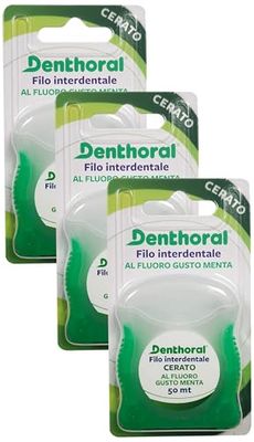 Denthoral Filo Interdentale Cerato, 50m (Confezione da 3)