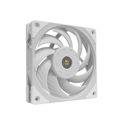 Mars Gaming MF-NC, Ventilateur PC PWM 120mm, Hyper-Balanced Copper FDB Bearing, Ventilateur Silencieux avec Design de Pales Hybrides, Ventilateur d'Ordinateur Professionnel, Blanc