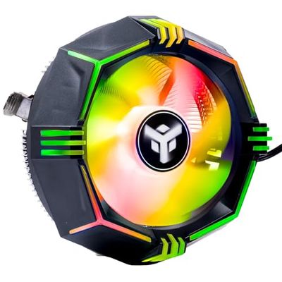 Itek Disipador de aire ICY-4LPR - Skt universal, 65 W TDP, perfil bajo, RGB Rainbow