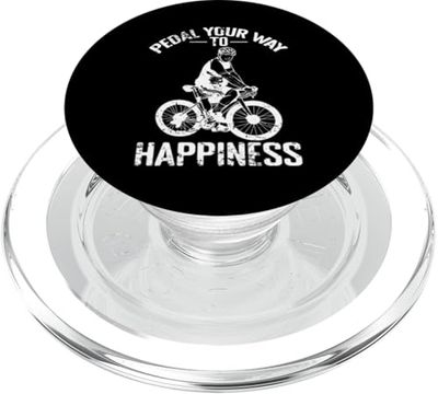 Pedalea en bicicleta tu camino hacia la felicidad PopSockets PopGrip para MagSafe