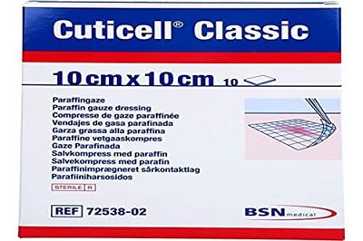 BSN Medical Cuticell Classic Gaze-kompressen, 10 x 10 cm, 10 stuks