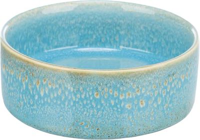 TRIXIE - Mangiatoia per Cane in Ceramica, 0,4 l/ø 13 cm, Blu