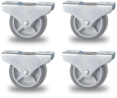 cyclingcolors 4x roulette meuble 25mm caoutchouc soft anti rayure gris universelle mini rouleau noir pied lit casier chariot poubelle rangement table roue