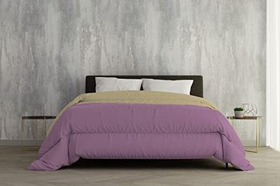 Italian Bed Linen Vermelho de inverno "Sogni e capricci" dois tons, rosa/bege, 250 x 200 cm