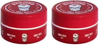 Bandido Aqua Hair Wax Nr.7 Red Cire capillaire avec parfum fruité et tenue forte 150 ml (Lot de 2)
