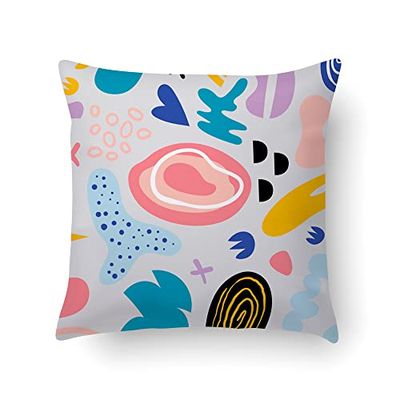Doge Milano Coussin avec impression numérique, 100% Made in Italy, Coussin de canapé décoratif, amovible et lavable, modèle Nadifa, 40x40x5 cm