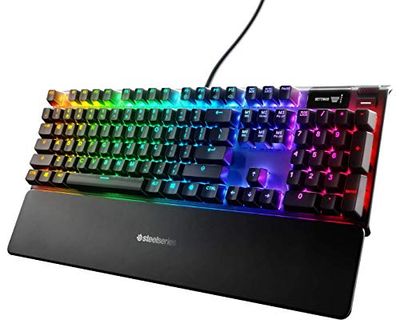 SteelSeries Apex 7 - Mechanical Gaming Keyboard – OLED Smart Display – Brown Switches - American QWERTY Layout (US)