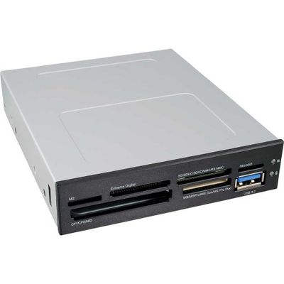 InLine 33394E - Lector Interno de Tarjetas de Memoria (3.5", USB 2.0), Negro