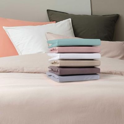 Jersylor Fitted Sheet, 85 x 195 cm, Flannel