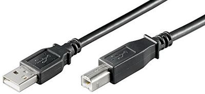 Goobay 68902 Hi-Speed USB 2.0 kabel, zwart, type B, 5m