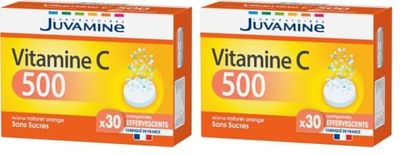 JUVAMINE - Vitamine C 500-30 Comprimés effervescents (Lot de 2)
