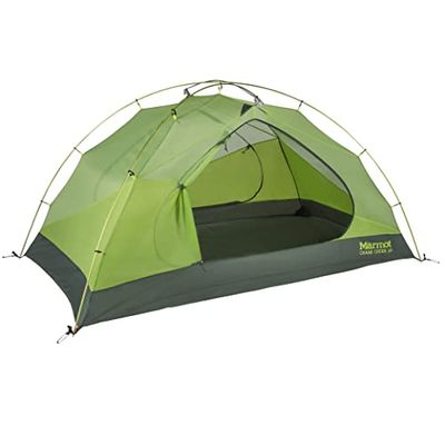 Marmot Crane Creek 2p Lightweight 2/3-person Trekking Tent Unisex Adulto, Macaw Green/Crocodile 2p, Talla única