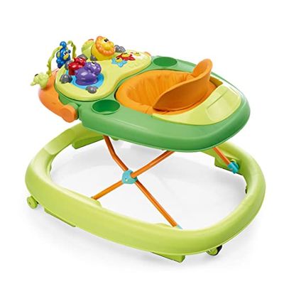 Chicco - Walky Talky - Baby Walker Loopstoel - Groot Speeloppervlak - Veilig en Comfortabel - In Hoogte Verstelbaar - Compacte Sluiting - 6+ Maanden - Groen