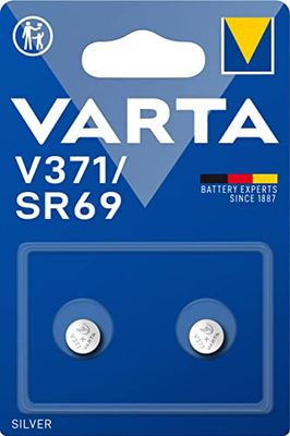 Varta Pack de 2 Piles Montre Oxyde d'Argent V371 SR69