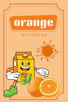 Notes: Orange Composition Notebook (size 6"x9" inches, 120 pages)