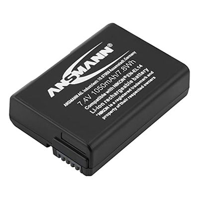 ANSMANN 1400-0042 A-Nik En El 14 Batteria Li-Ion Digicam 7,4V/1000Mah per Fotocamere Digitali Nikon