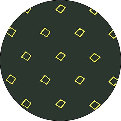 Bonateks, Round Digital Printed Mouse Pad, Non-Slip Base, for Office and Home, Diameter:22cm