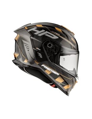 Premier Helm Hyper, Zwart en Oranje, XL, Unisex