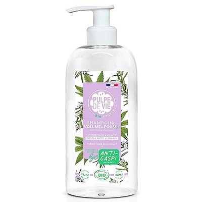 Pulpe de Vie - Shampooing Volume & Pousse Certifié BIO Bob Marl’hair XL 400 ml - Anti-gaspi ! Chanvre - Cheveux Volumineux & Sains - BIO