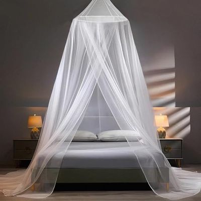 Sekey XXL Moustiquaire pour Lits Simples à Doubles, Protection de D'insecte Écran de Protection Anti-Insectes Système D'installation Rapide et Facile, 60x250x1200cm, Blanc
