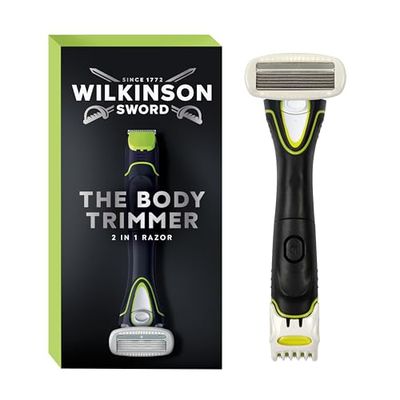 Wilkinson Sword Hydro Men's Razor & Electric Trimmer, 2-in1 Men's Grooming Tool for Skin Protection on Body and Face, Gentle on Skin, Edge and Beard Trimmer, 1 Pack