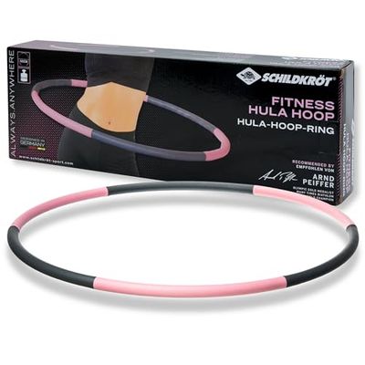 Schildkröt Fitness Hoop, hoelahoepring, 90 cm diameter, 0,8 kg, grijs-roze, in 4 kleuren doos, 960234