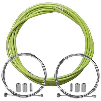 cyclingcolors Funda de freno para bicicleta con cable de freno delantero trasero compatible con Shimano Sram carretera MTB, Verde