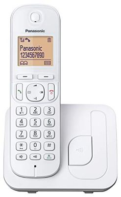 TELÃ‰FONO INALÃMBRICO DECT PANASONIC KX-TGC210SPB BLANCO - IDENTIFICACIÃ“N LLAMADAS- BLOQUEO NÃšMEROS NO DESEADOS - PANTALLA LCD RETROILUMINADA 4.1CM [Version Espagnole]