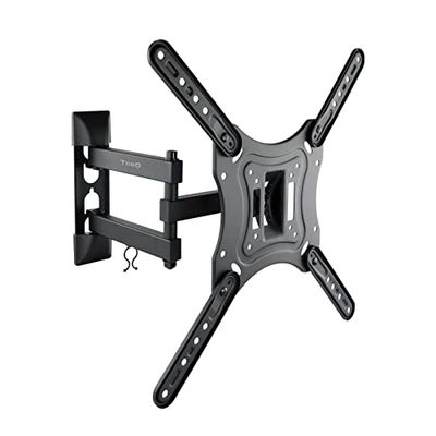 Soporte de Pantalla Giratorio/Inclinado (3 pivotes) para Pantallas de 23-55", Color Negro, Ideal para optimizar Espacio y ángulo de visión.