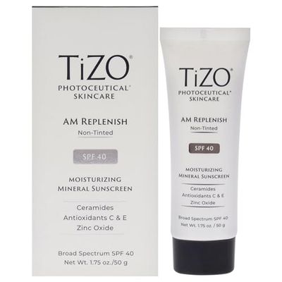 Photoceutical AM Replenish SPF 40 - Non tinto by Tizo for Unisex - 1,75 oz Sunscreen