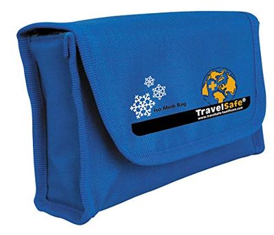 TravelSafe Unisex igiene ISO Medi, con Elemento di Raffreddamento, Blu, 21 x 6 x 14 cm