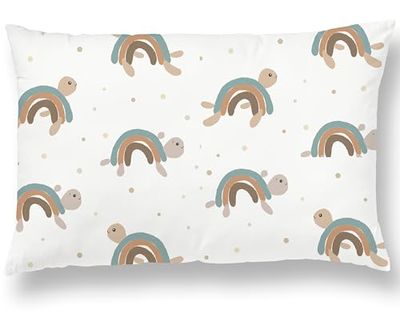 Funda de Almohada para Niños de Tamaño 33x45 en Algodón Oeko-Tex - Funda de Cojín Suave y Cómoda - Funda Almohada Niño - Ideal para la Habitación del Pequeño - 10 Colores