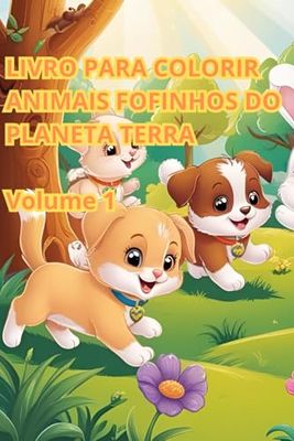 Livro para colorir Animais Fofinhos do Planeta Terra com 80 desenhos 3D