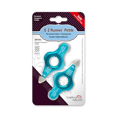 Scrapbook Adhesives By 3L E- Z Runner Cartridge E-Z Dots Refill-Petite-Permanent, Translucent