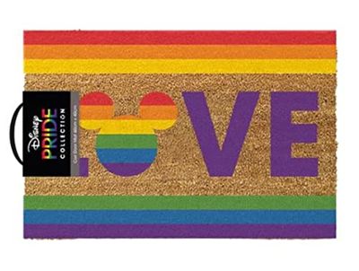 Pyramid International Disney Doormat, (Mickey Mouse Pride Design) 40cm x 60cm Welcome Mat, Front Door Mat. Coir Doormat - Official Disney Merchandise