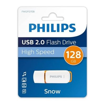 USB-stick USB 2.0, 128 GB, hoge capaciteit, snelle overdracht, draagbare opslag, ideaal voor de overdracht en opslag van gegevens.